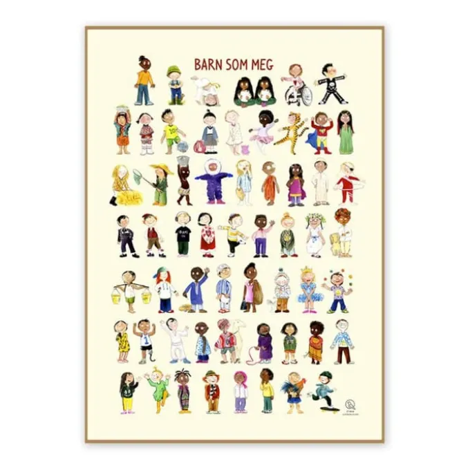 Plakat 50 x 70 cm - Barn som meg