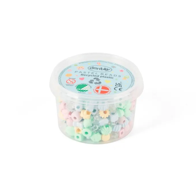 Plastperler - Pastell, 280 stk