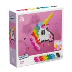 Plus-Plus - Puzzle By Number, Enhjørning 250 stk
