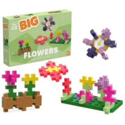 Plus-Plus BIG aktivitetssett - Blomster, 40 stk.