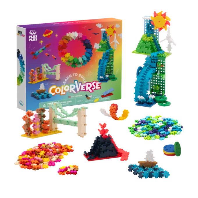 Plus-Plus - Lær å bygge Colorverse, 1.000 stk.