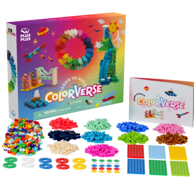 Plus-Plus - Lær å bygge Colorverse, 1.000 stk.