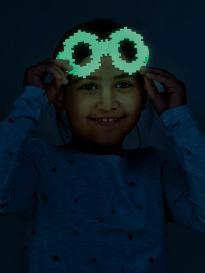 Plus-Plus - Lær å bygge Glow in the dark, 500 stk