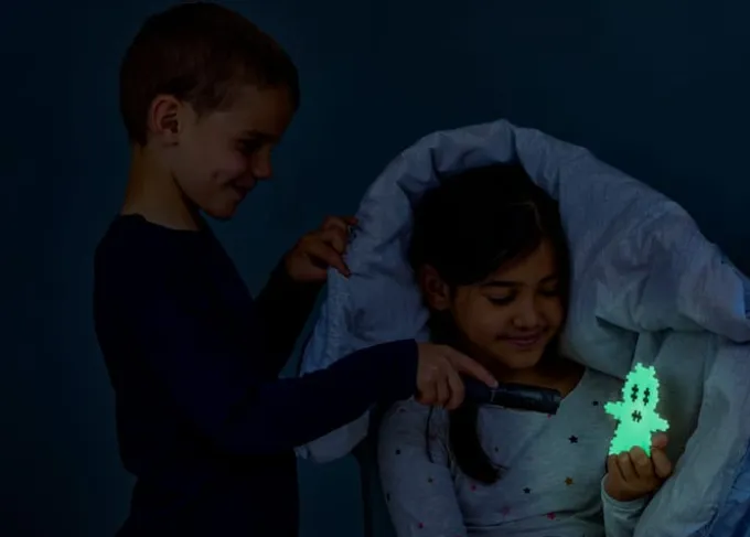 Plus-Plus - Lær å bygge Glow in the dark, 500 stk