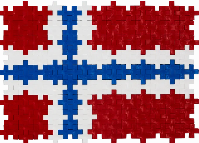 Plus-Plus - Lær å bygge verdensflagg, 700 stk