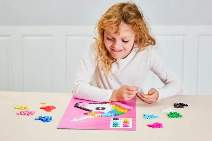 Plus-Plus - Puzzle By Number, Enhjørning 250 stk