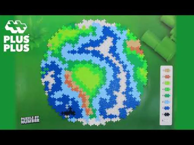 Plus-Plus - Puzzle By Number, Jorden 800 stk