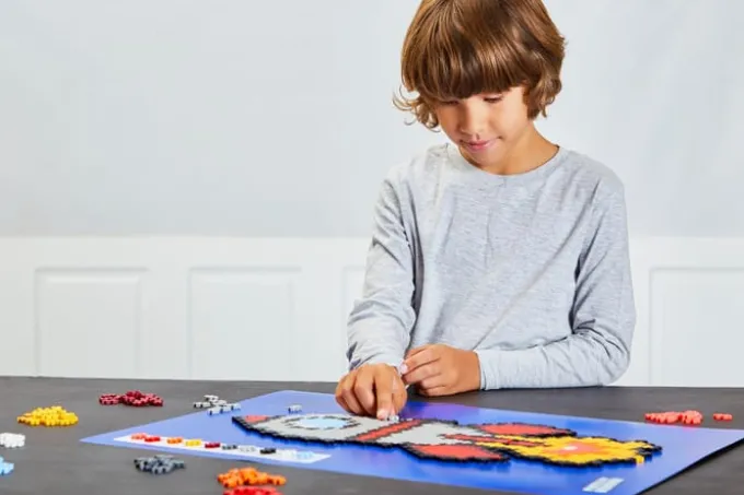 Plus-Plus - Puzzle By Number, Rakett 500 stk