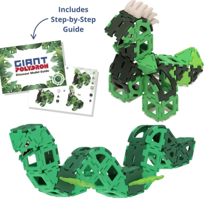 Polydron Large - Dinosaur, 130 deler