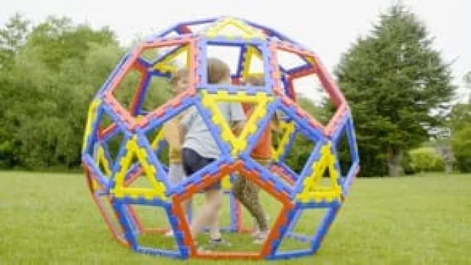 Polydron XL - Kuppel, 62 deler
