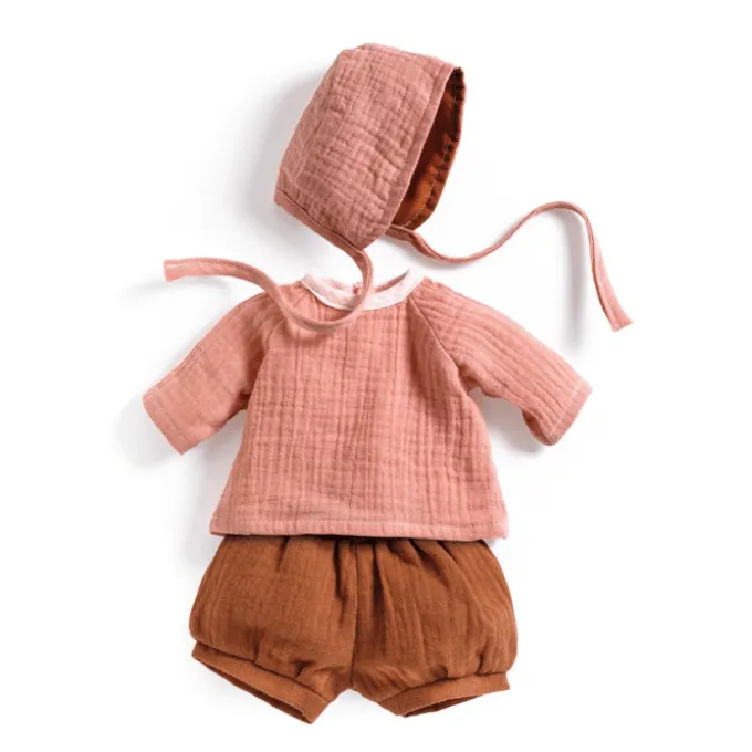Pomea dukketøy - Sett med kyse, Peach