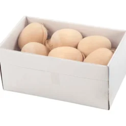Påskeegg i tre til oppheng, 15 stk
