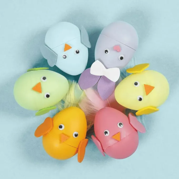Påskeegg, 12 stk. - H: 6 cm.