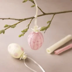 Påskepose - Lag krepp-papir påskeegg, 2 stk