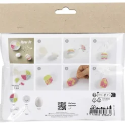 Påskepose - Lag Pearl Clay påskeegg, 2 stk