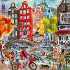 Puslespill med 1000 brikker - Artists in Amsterdam