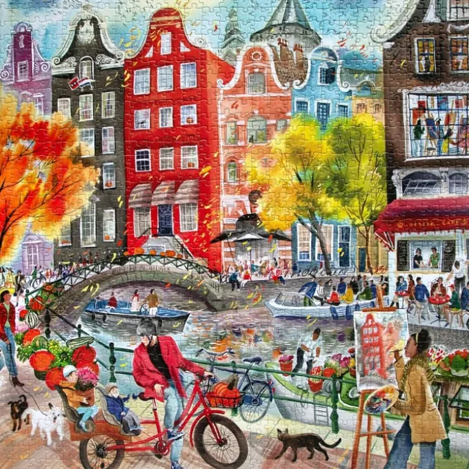 Puslespill med 1000 brikker - Artists in Amsterdam