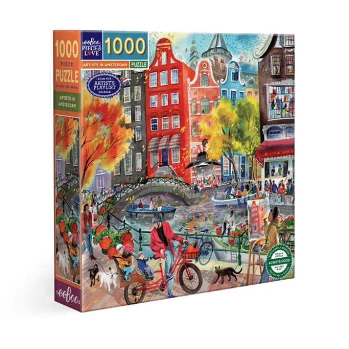 Puslespill med 1000 brikker - Artists in Amsterdam