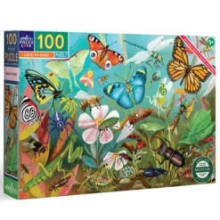Puslespill med 100 brikker - Insekter