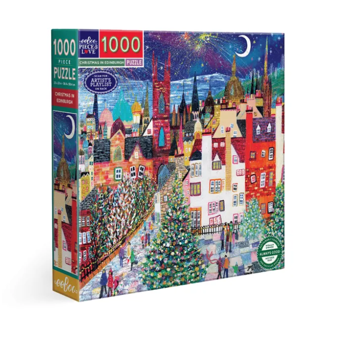 Puslespill med 1000 brikker - Jul i Edinburgh