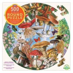 Puslespill med 500 brikker - Sopp & sommerfugler