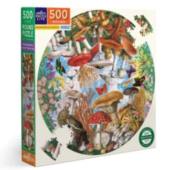 Puslespill med 500 brikker - Sopp & sommerfugler