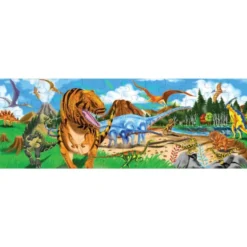 Puslespill til gulvet - 48 brikker Dinosaurer