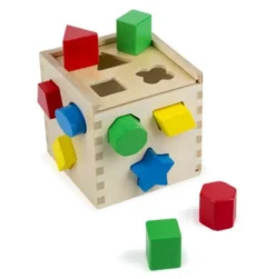 Puttekasse med geometriske klosser