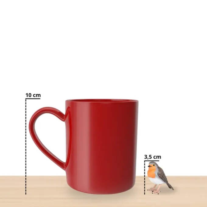 Rødstrupe - L: 5 cm