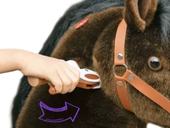 Ri Selv - Hest, sort m. hvitt bliss, Medium