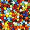 Rocaiperler Ø4 mm - Basisfarger, 1.000 gr.