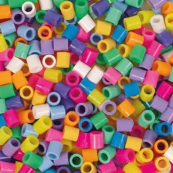 Rørperler maxi - Pastell og neon, 1400 stk.
