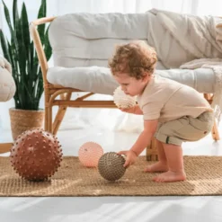 Sanseballer Ø10 cm - Boho Chic, 4 stk