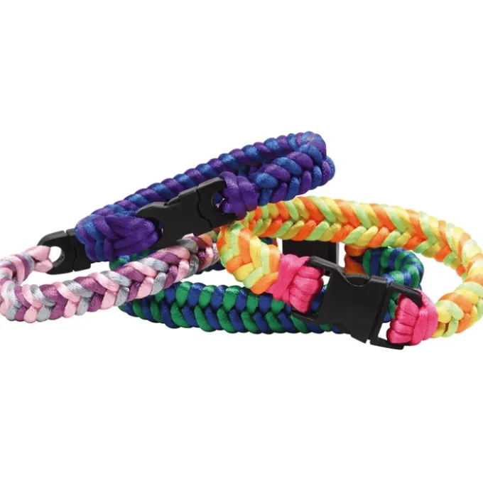 Satengsnor Ø2 mm, 50 m - Pastellfarger, 10 stk