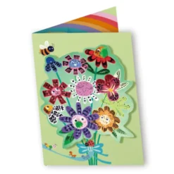 Scratch gratulasjonskort - Blomster, 3 stk.