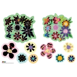 Scratch gratulasjonskort - Blomster, 3 stk.