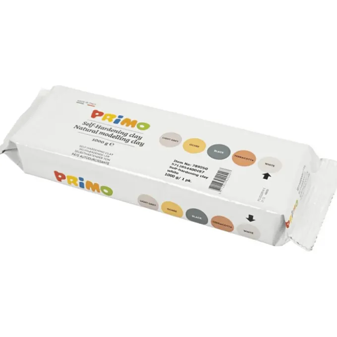 Selvherdende leire - Hvit, 1 kg.