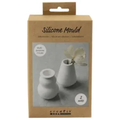 Silikonform - Vase og lysholder, 2 stk.