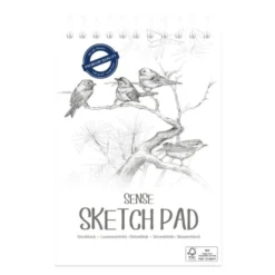 Skisseblokk A5 / 140 gr. - Hvit, 60 ark