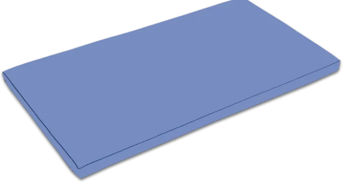 Skummatte - 4 stk med borrelås 114x60 cm