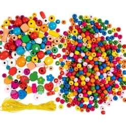 Smykkesett m. treperler - Glade farger