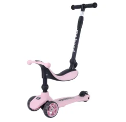 Sparkesykkel/Løpesykkel - Kick'n'Ride, Rosa