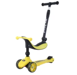 Sparkesykkel/Løpesykkel - Kick'n'Ride, Gul