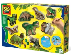 Støp & Mal - Dinosaurer, 9 forskjellige