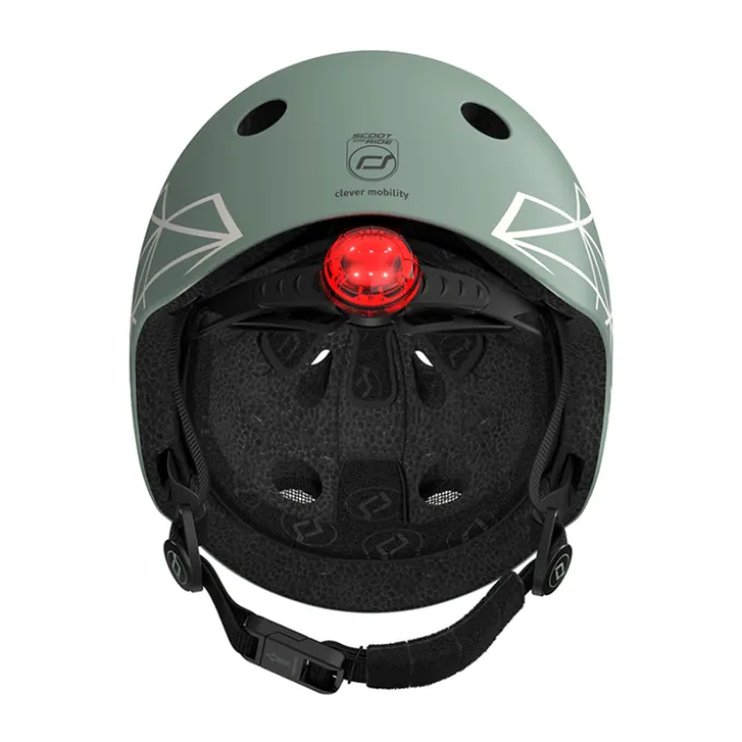Sykkelhjelm til baby, 45-51 cm - Green lines