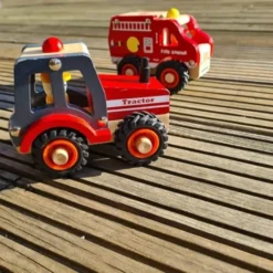 Traktor med gummihjul