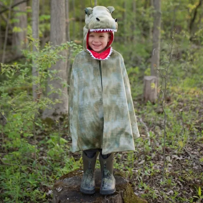 T-Rex kappe m. klør - Grønn, str. 4-6 år