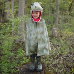 T-Rex kappe m. klør - Grønn, str. 4-6 år
