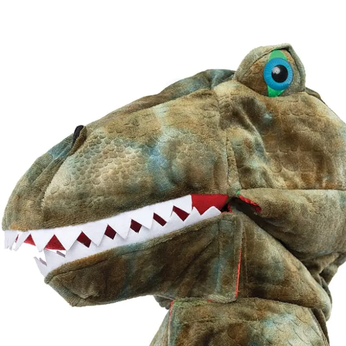 T-Rex kappe m. klør - Grønn, str. 4-6 år