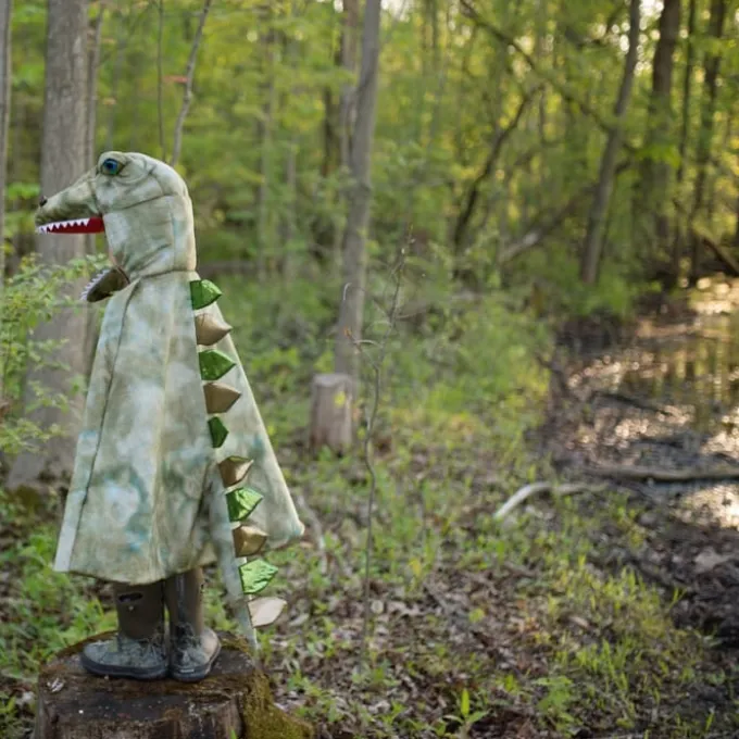 T-Rex kappe m. klør - Grønn, str. 4-6 år